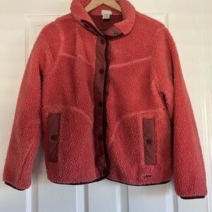 L.L. Bean Women's Coral Teddy Jacket